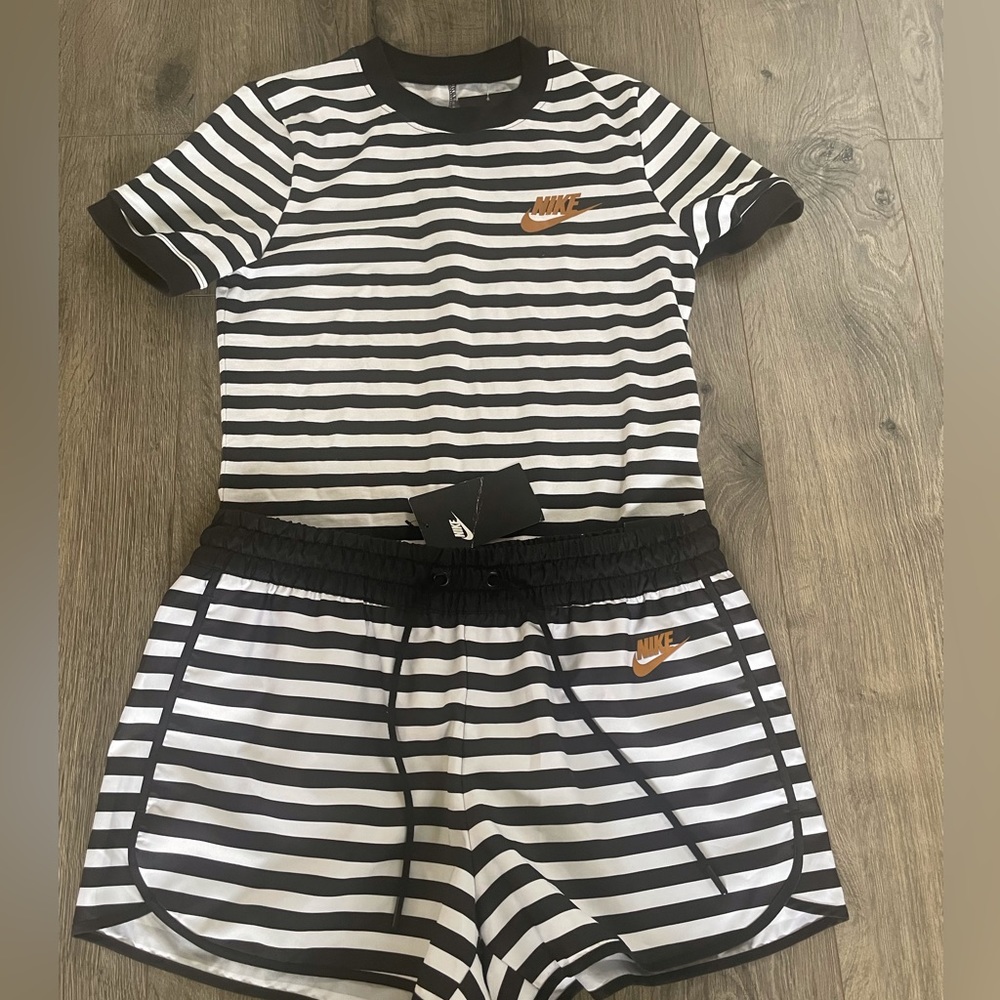 Nike body suit t-shirt and shorts